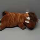 Weighted Stuffed Animals, 3.74 lbs Highland Cow Stuffed Animal with Weighted Beads, Cute Plush Toy Pillow Gifts for Adults Kids Boys Girls (Large)