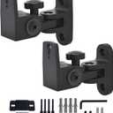 Speaker Wall Mount,All Metal Wall Speaker Mount Bracket for Small Speakers Swivel & Tilt,Hold up to 30lbs,DA-212 (2 Packs Black)