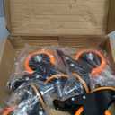 Stem Caster Wheels 3 Inch Heavy Duty Threaded Stem Casters UNC 3/8"-16 x 1 Swivel Casters Set of 4 with Safety Dual Locking Wheel for Furniture and Cart