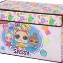 LOL Surprise Collapsible Childrens Storage Trunk - Durable with Soft Lid, 28.5"x14.5"x16", Fun and Spacious Organizer for Kids