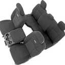 Rough Country Neoprene Seat Covers for Dodge Ram (2019-2024) - UV & Water Resistant, Foam Padded Truck Seat Covers - Full Set, Black, Front & Rear