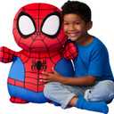 Squishmallows Original Marvel Spidey and His Amazing Friends 26in Spidey HugMees – Ultrasoft Official Jazwares Plush (Jumbo), One Size