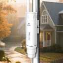 WONLINK AC1200 Outdoor WiFi Extender AP7204,Long Range WiFi Access Point with POE,2.4GHz+5GHz W-ifi Extender Signal Booster with Antennas,IP66 Weatherproof,AP/Router/Repeater/Bridge Mode,Gigabit Port