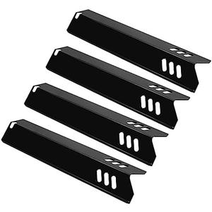 Unicook 4 Pack 15 Inch Grill Heat Plates Replacement Parts for Dyna-Glo DGF510SSP, DGF493BNP, Porcelain Grill Burner Covers, BBQ Heat Shields for Uniflame GBC1460W