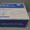 Audend Clear Stackable Storage Bins with Lids, 4 Pack Plastic Storage Containers with Handle for Pantry and Snack Organizers, Suitable for Kitchen, Bathroom, Fridge, Cabinet