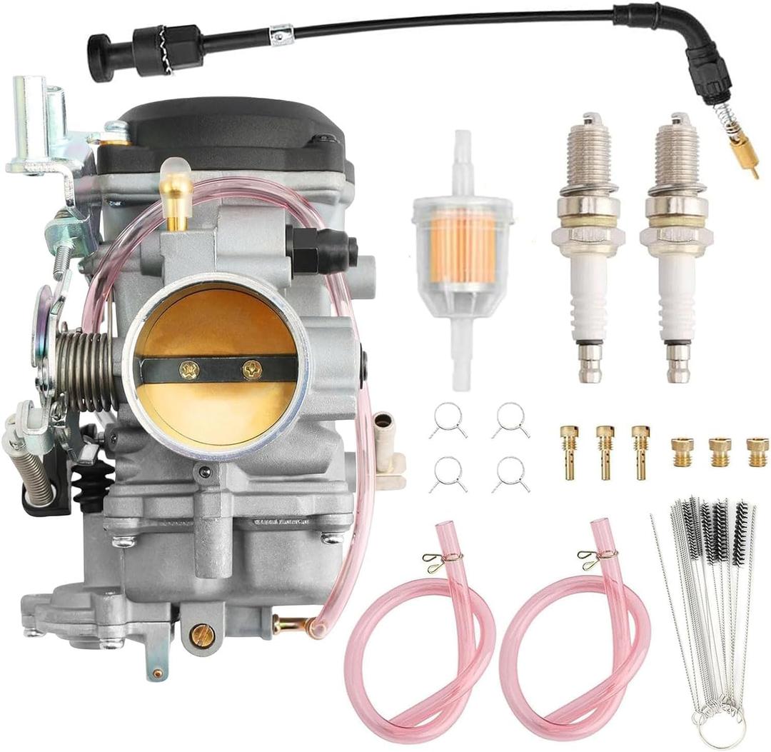 CV40 Carburetor Compatible with 1988-2006 Harley Davidson Sportster 883 1200 XL883 XL1200,1988-2016 Dyna & FXR,1988-2017 Softail,1988-2016 Touring,1998-Up Sportster Electra Glide Fatboy & More Carb