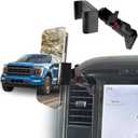 F150 Vent Phone Mount for Ford F150 2021-2026,F250/F350 2023-2026,F150 Lightning 2022-2026 Accessories | Aluminum Telescopic Air Vent Holder | Thick Case Friendly for iPhone 16/15 Pro Max, Galaxy S24