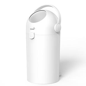GROWNSY Odor-Locking Baby Diaper Pail with Dual-Barrier Design, Pro White
