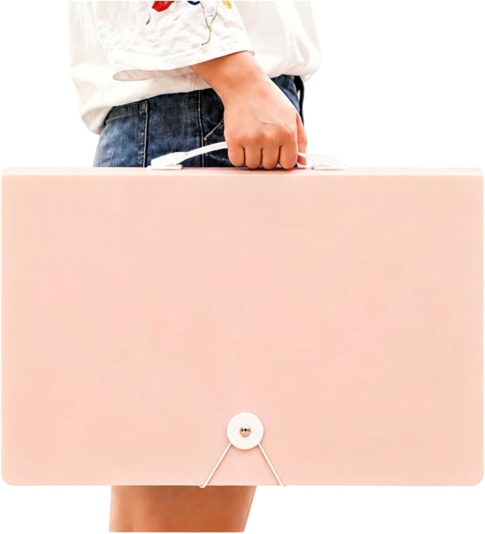 Diamond Art Portfolio Book 22"×16" (55cm×40cm), 30sleeves, A2, Clear Pink