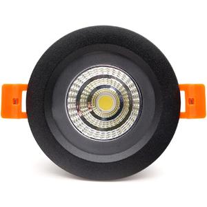 3.5inch 9w LED Recessed Ceiling Light Slim Aluminium Panel, Anti Rust Fixture Downlight Shower Spotlight IP65 Waterproof for Wet Location Indoor & Outdoor Natural light/4000k-Black Body (9W NATURAL LIGHT)