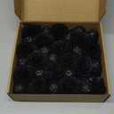 Black Roses Artificial Flowers, 30pcs Glitter Roses Artificial Roses with Stems for Crafts Wedding Bouquet Party Home Decor(Black)
