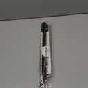 Black Tension Curtain Rod 28 to 48 Inch Spring Rod No Drilling Adjustable Shower Curtain Rod for Windows, Bathrooms, Closet, Kitchen