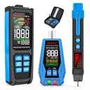 MESTEK Tool Set, Electric Tester Kit with Non-Contact Voltage Tester, GFCI Outlet Tester, Digital Moisture Meter, Home Inspector Tool Kit with Carrying Case and Batteries, 3-Piece