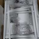 Somdot Dresser for Bedroom with 4 Drawers, Storage Organizer Chest of Drawers with Removable Fabric Bins for Closet Bedside Living Room Laundry Entryway Hallway, White Leather (11.8"D x 16.5"W x 36.6"H (4 Drawers))