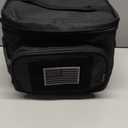 FlowFly Tactical Lunch Bag Large Insulated Lunch Box Cooler Tote for Men, Women with MOLLE/PALS Webbing (Black) (Medium)