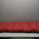 QILLOWAY Indoor/Outdoor Bench Cushion,51-Inches,Red