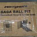 GagaBall Pit 3-in-1 Portable with Basketball Hoop & Soccer Goals, 20ft Giant Arena for Kids, Outdoor Family Game for Camp & School