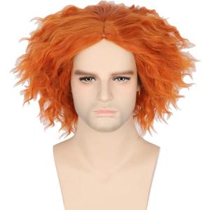 Synthetic Costume Wig - Auburn Color - Soft Fiber Hair Piece