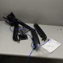 HUANUO NITROGLIDE Dual Monitor Stand for 1340, Premium Dual Monitor Mount with USB, Height Adjustable Monitor Stand for 2 Monitors, VESA Mount with Clamp/Grommet Base, Holds 26.4lbs per Arm, HNDS7