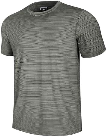 GEMYSE Men's Running Short Sleeve Shirt Sun Protection Quick Dry Moisture Wicking T-Shirts UPF 50+ for Workout 3XL