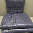 Sure-Max 4 Moving & Packing Blankets - Pro Economy - 80" x 72" (35 lb/dz Weight) - Professional Quilted Shipping Furniture Pads Navy Blue and Black