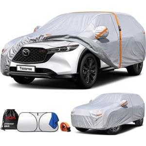 Car Cover Waterproof All-Weather,Heavy-Duty Outdoor Full Exterior Automobiles SUV(Length up to 181 inch) with Windshield Sun Shade Universal Fit Subaru CrossTrek,Audi Q3,Soul,Element etc