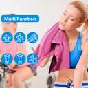 2 x Cooling Towels - 4 Pack Cooling Towel(40"x12"), Cooling Towels for Neck and Face, Microfiber Soft Breathable Cooling Towel for Hot Weather (Bule/Green/Red/Gray)