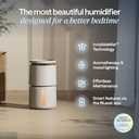 BLUEAIR Room Humidifier - DreamWell - 48Hr Top-Fill Mist-Free InvisibleMist Technology Aroma Stone for Essential Oils and Soothing Mood Lighting - Quiet Operation for Bedroom and Home Use, Beige