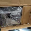 Pamo Babe 4 in 1 Baby Playards with Bassinet & Changing Table, Portable Crib Breathable Mesh and Toy Mobile (Black)