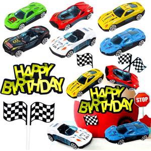 Race Car Happy Birthday Cake Decorations Cars Cake Topper Racing Car Cake Decoration Racing Car Party Supplies Racing Car Birthday Cake Decoration Racing Car Party Favors Racing