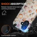 Case for iPhone 16 [Compatible with MagSafe], Matte Soft Silicone + Hard PC Anti-Scratch Shockproof Protective 2-in-1 Case for Women Men - Shell Starfish