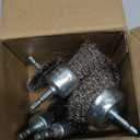 8 Pcs Wire Wheel Brush Set for Drill,Stainless Steel Wire Cup Wheel with 1/4 Inch Hex Shank for Rust Removal, Corrosion and Scrub Surfaces