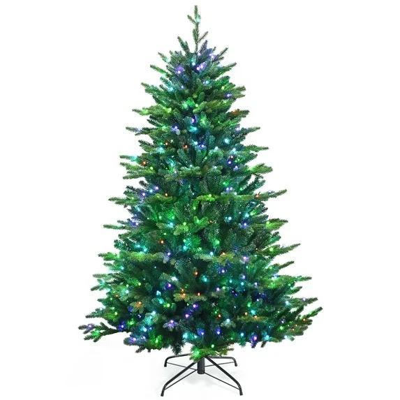 6ft App-Controlled Pre-lit Christmas Tree Multicolor Lights w/ 15 Modes