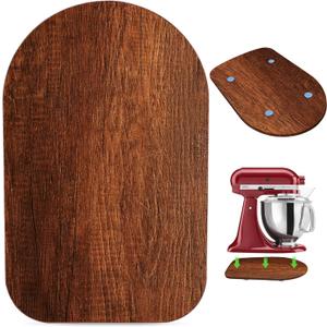 Wooden Mixer Slider for KitchenAid 4.5-5 Qt Tilt-Head Stand Mixer, Appliance Sliding Mat Pad, Kitchen Countertop Storage Accessories Mixer Moving Tray Board Attachments, Kitchen Aid Mixers Accessories