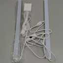 ASOKO Under Cabinet Led Lighting, 12 Inch Light Strip Bar,Daylight White 5000K Dimmable Plug in USB Light, Small Thin Led Under Counter Lighting for Kitchen/Room/Shelf/Desk/Display Case -2Pack