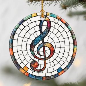 Musical Christmas Ornaments: Christmas Tree Ornaments, Holiday Decor for Musicians, Stocking Stuffers, Gift Ideas, Musician Gift, Music Teacher Gifts, Singer Gifts
