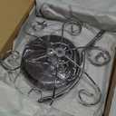 Countertop Wine Glass Holder Tabletop Stemware Storage Rack Air Drying System Kitchen Bar Desktop Goblet Storage Metal Glasses Display Stand (13.7in*10.2in*5.9in)