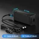 Puning Power Supply Replacement for Xbox 360 Slim,AC Adapter Power Supply[Advanced Quiet Edition] with Cooling Fan Compatible with Xbox 360 Slim Console