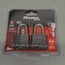 Master Lock 380T 1.5 in. Laminated Steel Padlock with Rustoleum Finish - 2 Pack