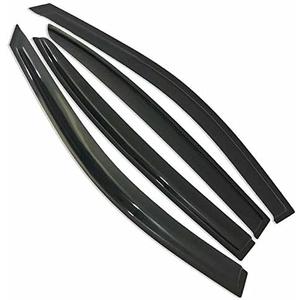 Smoked Window Visors Deflectors Rain Guards for 2013-2017 Honda Accord