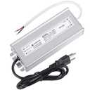 LED Driver 100 Watts 24V DC Low Voltage Transformer Waterproof IP67 LED Power Supply, Adapter with 3-Prong Plug 3.3 Feet Cable for Any 24V DC led Lights, Computer Project, Outdoor Light