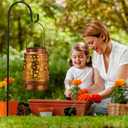 Hummingbird Solar Lanterns Outdoor Waterproof Garden Decor, Metal LED Garden Light Birthday Gifts for Women mom Christmas Gifts for Yard, Patio, Lawn, Tabletop, Pathway, Landscape,Walkway, Terrace