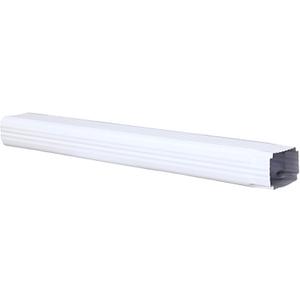 Moxweyeni 1 Pack 3 x 4 Inch, 30 Inch White Aluminum Downspout Extensions Roofing Gutter Downspout DIY Installation for Home Outdoor Drainage