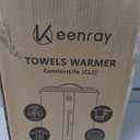 Keenray Towel Warmer, Towel Warmers for Bathroom with Child Lock, Heating Progress Bar, Fragrance Disc Holder, Auto Shut-Off Towel Warmer Bucket Fits Up to Two 40" x 70" Towels, Bathrobes, Blankets, 18L