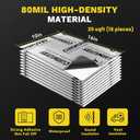 Sound Deading Material for Cars, 80mil (2mm) 20 sqft (1.86 sqm) Car Sound Deadening Mat, Butyl Automotive Sound Deadener, Noise Insulation and Vibration Dampening Material (18 pcs)