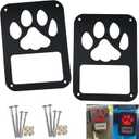 2Pack Rear Tail Light Covers Guards Compatible with 2007-2018 Jeep Wrangler JL JK Accessories,Light Guard(Dog Paw)