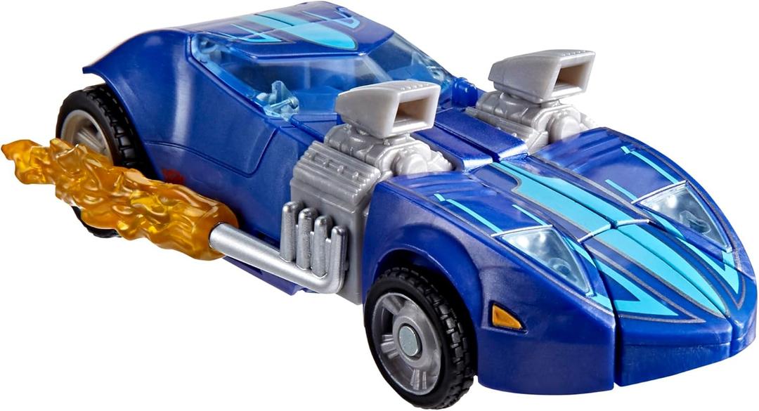 Transformers Collaborative Hot Wheels x Twin Mill, Deluxe Class 5-Inch Robot Action Figure Converts to Racecar, Car Toys for Ages 8+ 