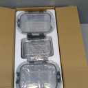 SOACOAKO 6pack 12oz Small Glass Meal Prep Containers, Glass Food Storage Containers with Snap Leak Proof Lids, Microwave, Freezer and Dishwasher Safe (Grey, 12oz)