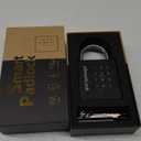 New Smart Padlock with Key, Heavy Duty Combination Padlock, RFID Pad Lock with Codes Bluetooth APP Access, Outdoor Waterproof Electronic Key Lock for Gate Fence Shed Locker Garage Garden