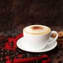 Degree Firing Process 5OZ White Coffee Cups With Saucers For Specialty Coffee Drinks Cappuccino and Tea 4 PCS/Set White